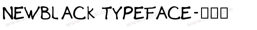 NEWBLACK TYPEFACE字体转换